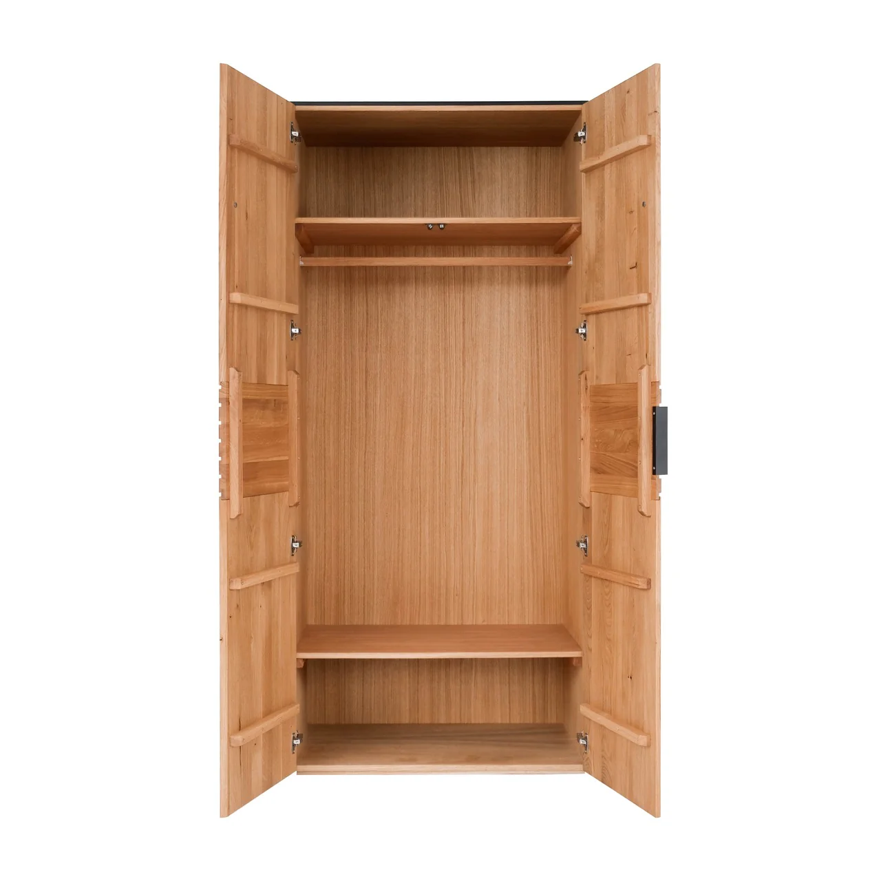Armadio con 2 ante in legno massello di rovere Runa | NordicStory - Image 11