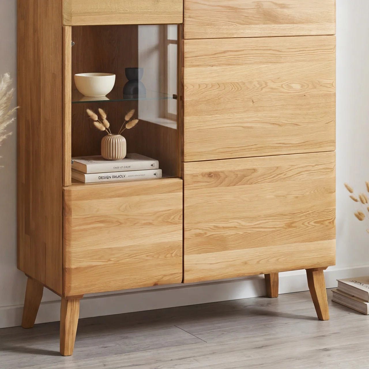 Vetrina in rovere massiccio Milan 3 | NordicStory - Image 5