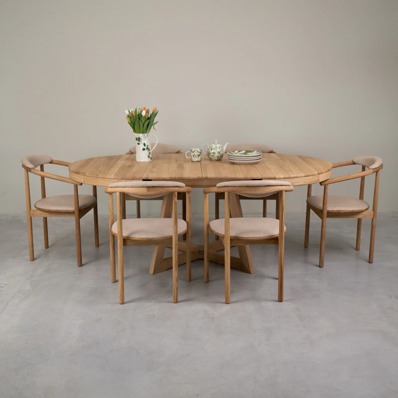Tavolo da pranzo allungabile in rovere massiccio Escandi Atelier | NordicStory - Image 13