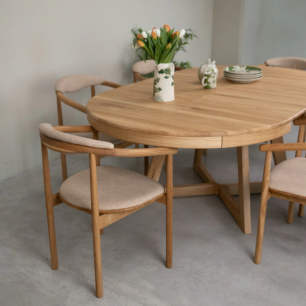 Tavolo da pranzo allungabile in rovere massiccio Escandi Atelier | NordicStory - Image 14