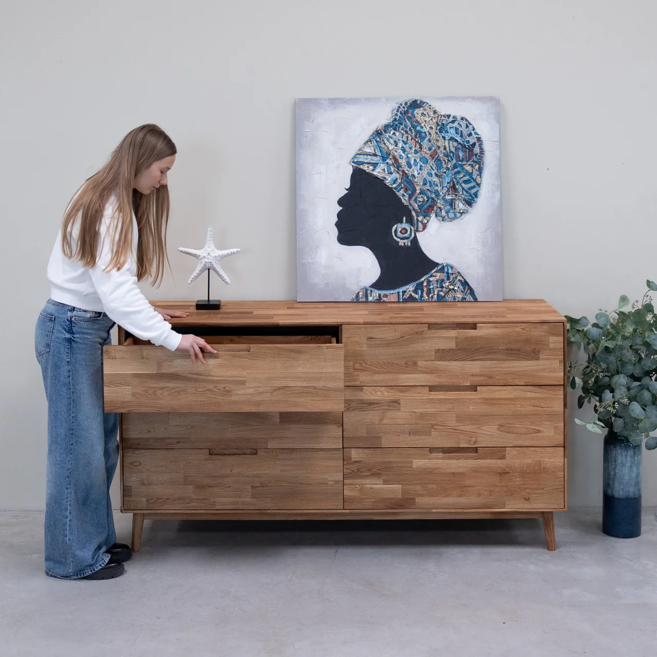 Credenza Comò in legno massello di rovere Escandi 4 | NordicStory - Image 3