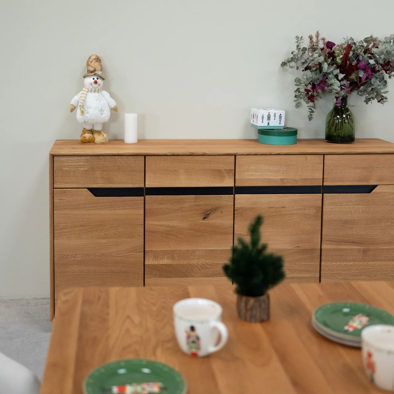Credenza in legno massello di rovere Bremen | NordicStory - Image 6