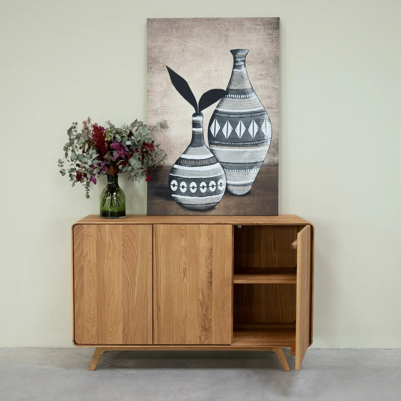 Credenza in legno massello di rovere Geneva 2 | NordicStory - Image 4
