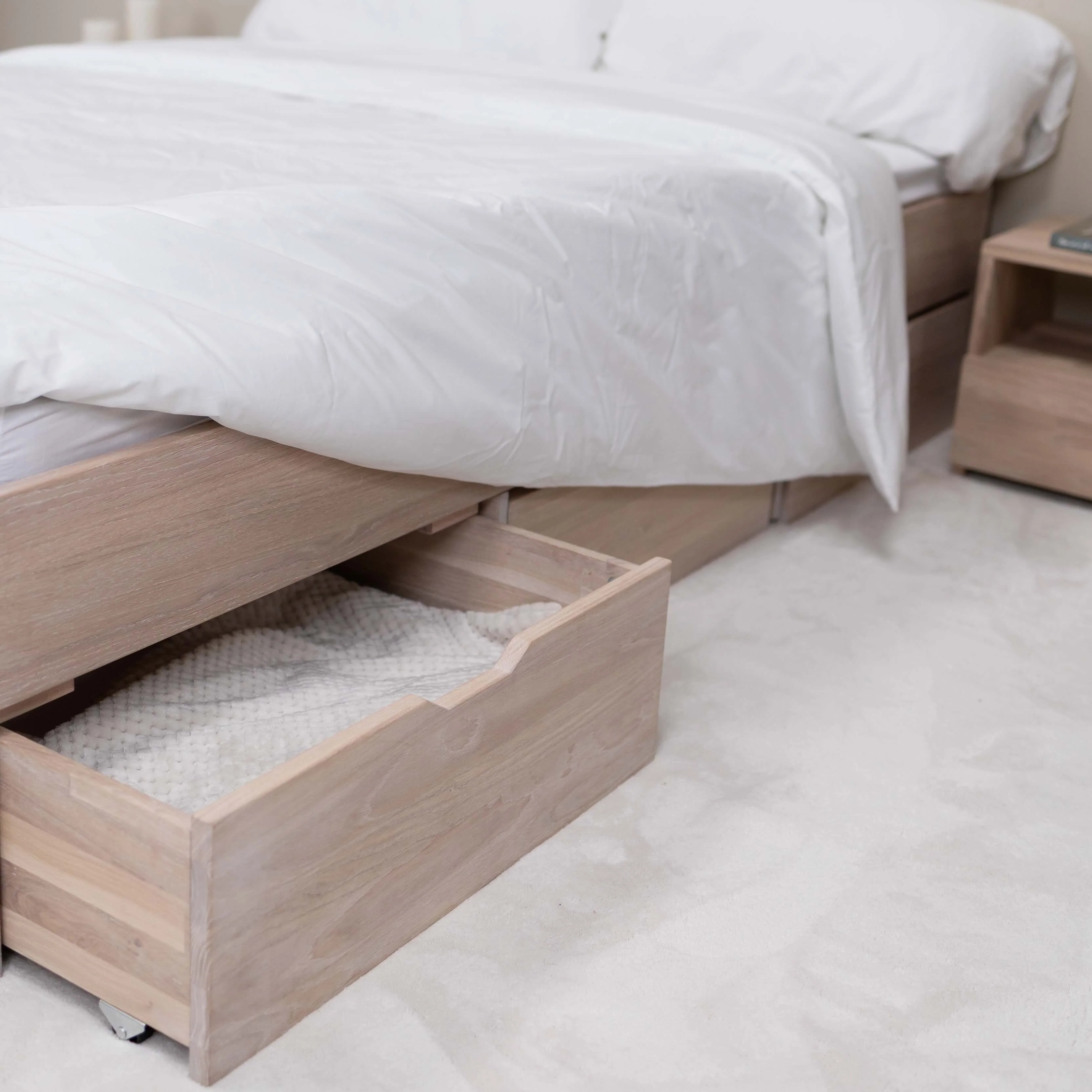 Letto Sofia in rovere massiccio con contenitore | NordicStory - Image 12