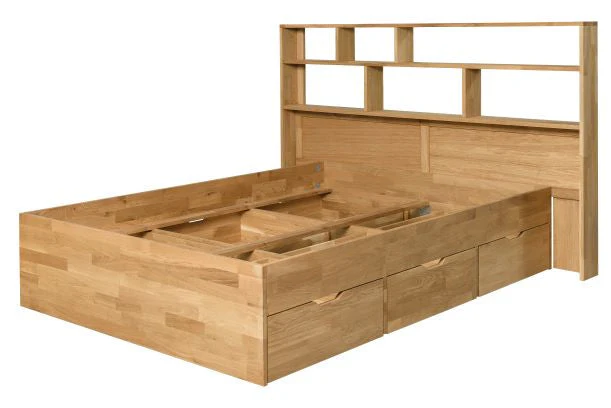 Letto Sofia in rovere massiccio con contenitore | NordicStory - Image 5