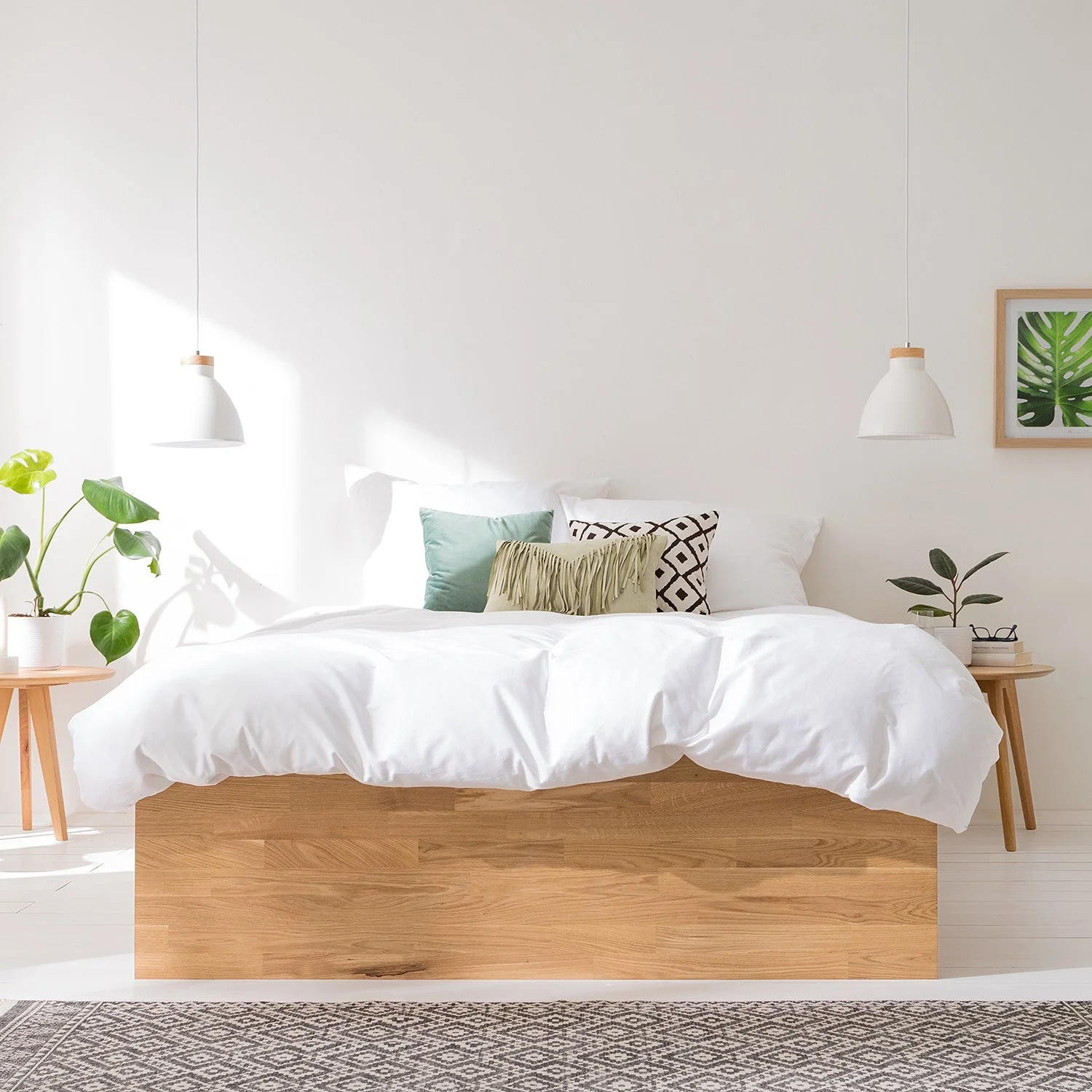 Letto Sofia in rovere massiccio con contenitore | NordicStory - Image 6