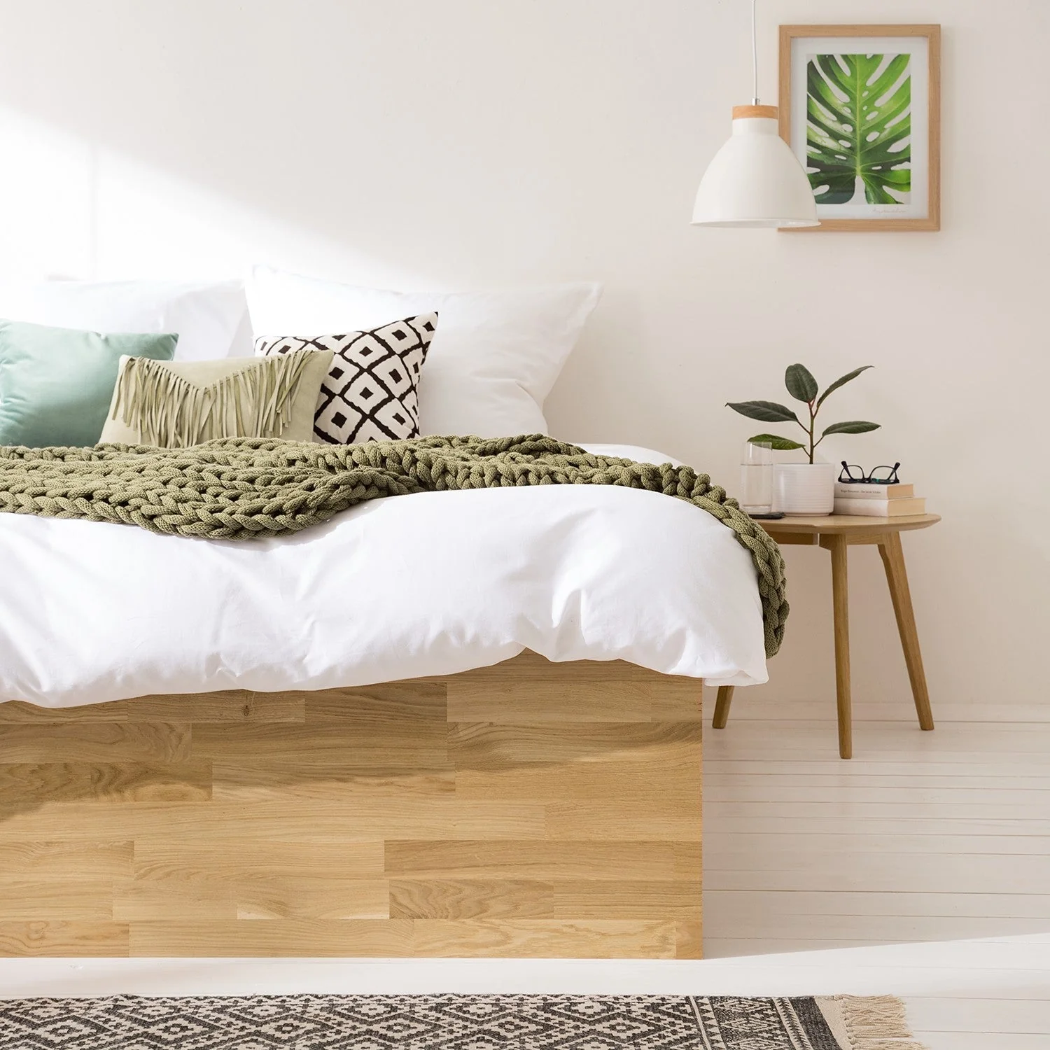 Letto Sofia in rovere massiccio con contenitore | NordicStory - Image 7