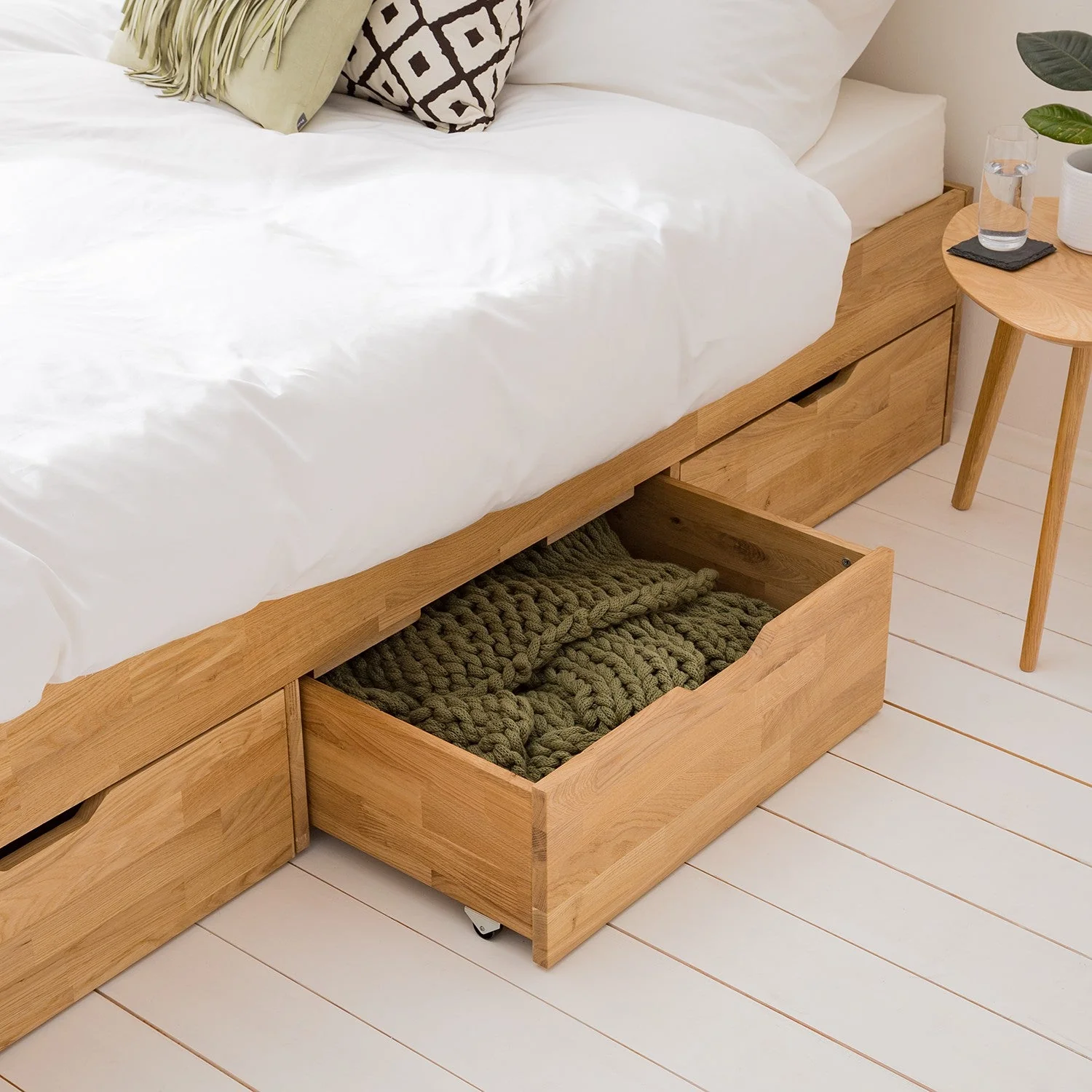 Letto Sofia in rovere massiccio con contenitore | NordicStory - Image 8