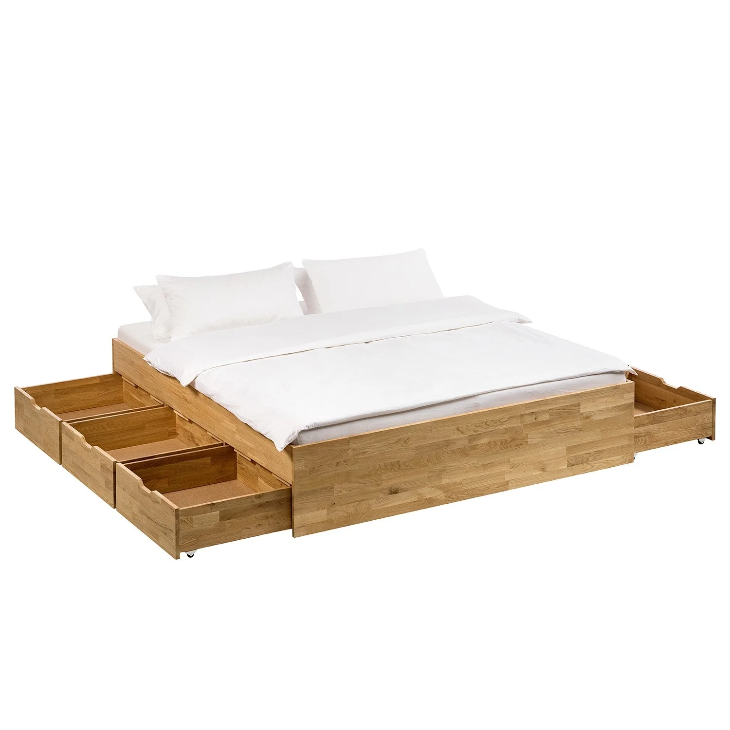 Letto Sofia in rovere massiccio con contenitore | NordicStory - Image 9