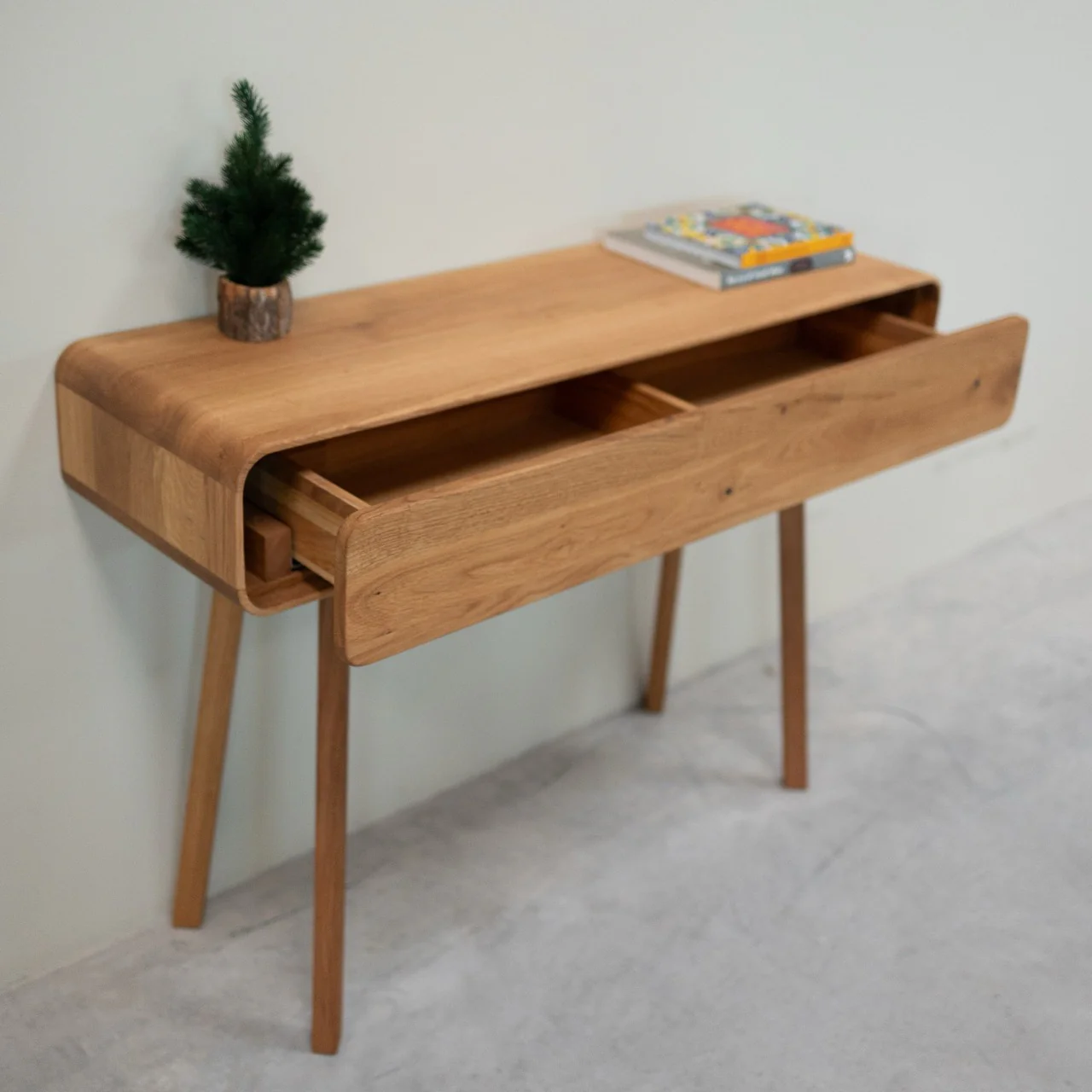 Consolle da toeletta in legno massello di rovere Geneva | NordicStory - Image 3