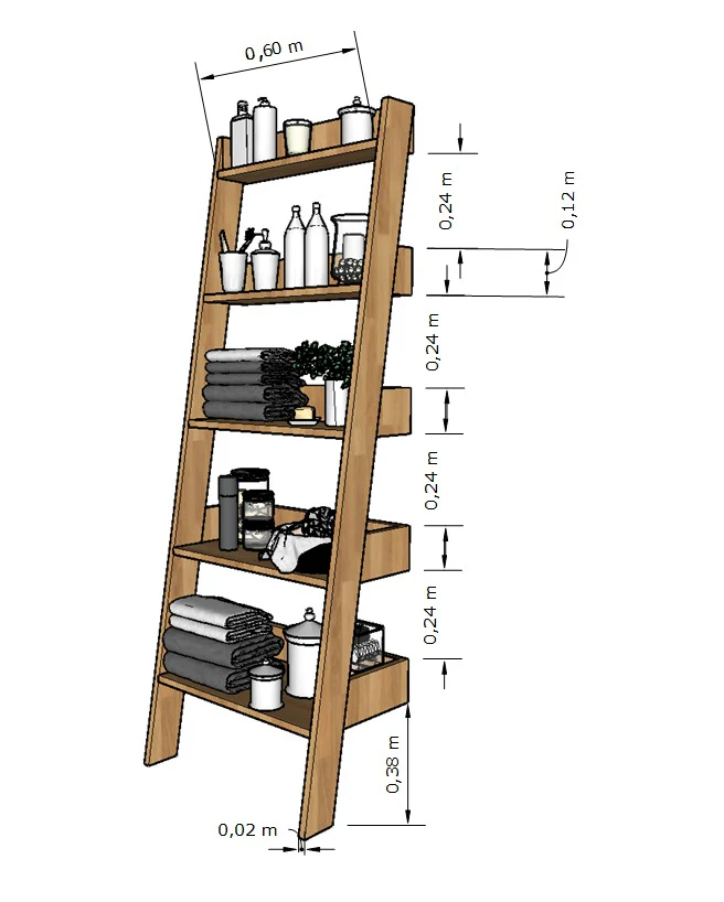 Scaffale Libreria in legno massello di rovere Escandi | NordicStory - Image 9