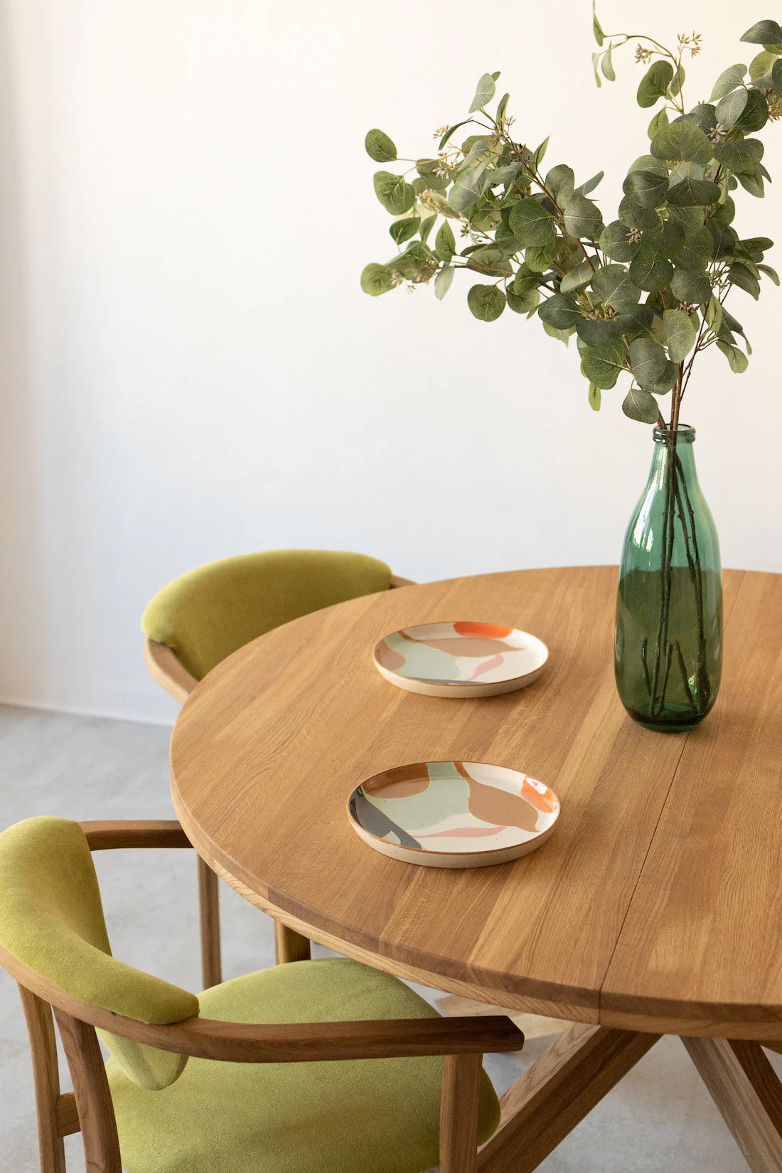 Tavolo da pranzo rotondo allungabile in rovere massiccio Holger | NordicStory - Image 3