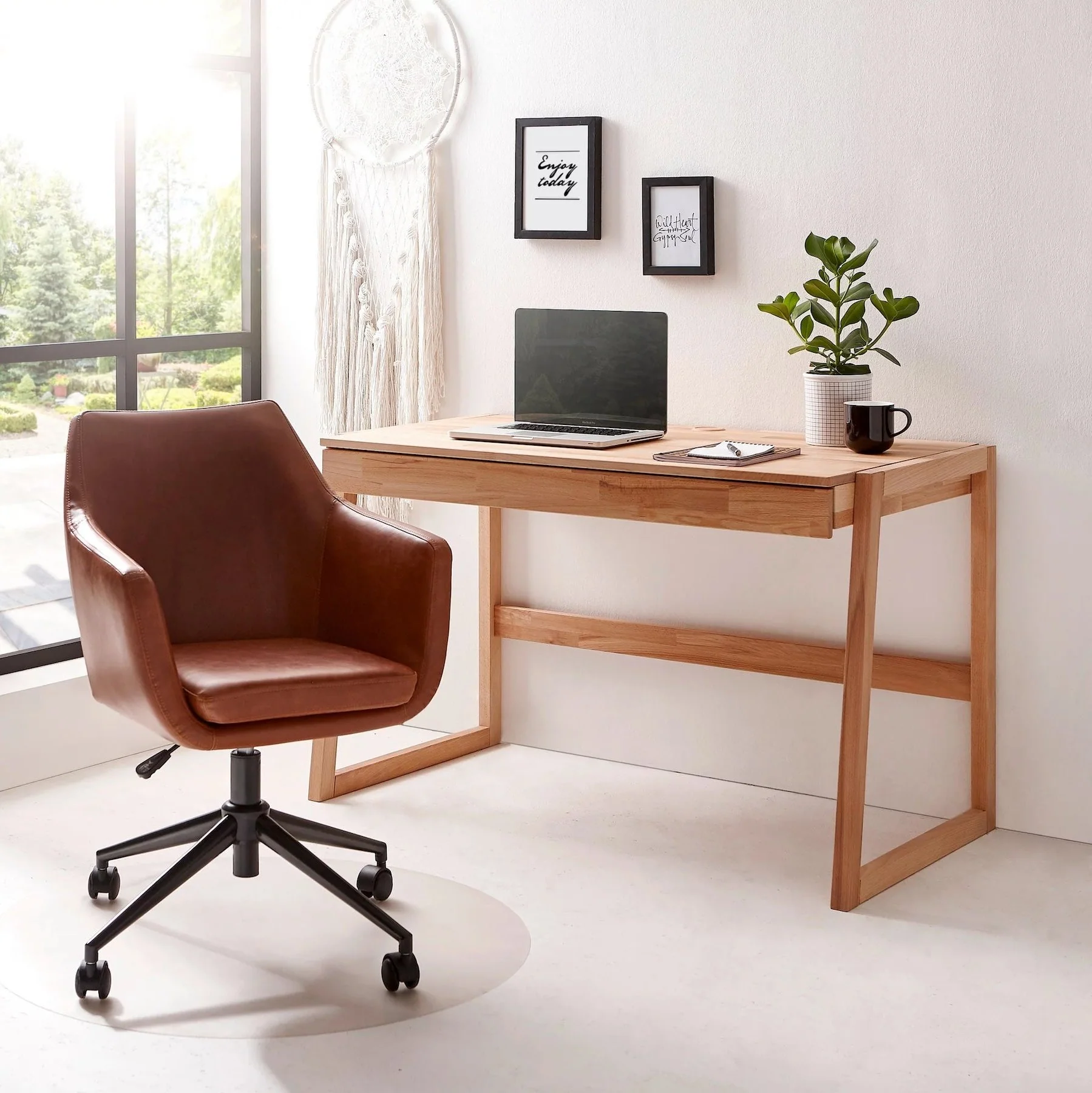 Scrivania in legno massello di rovere Eric | NordicStory - Image 11