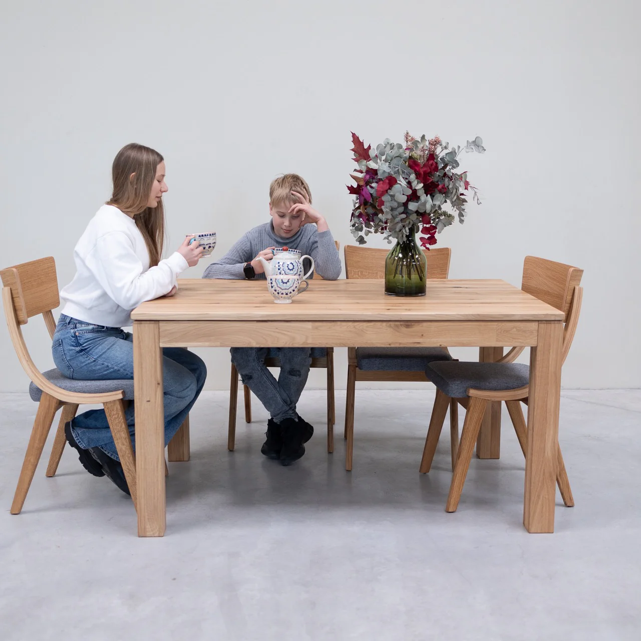 Tavolo da pranzo allungabile in legno massello di rovere L2 | NordicStory - Image 11