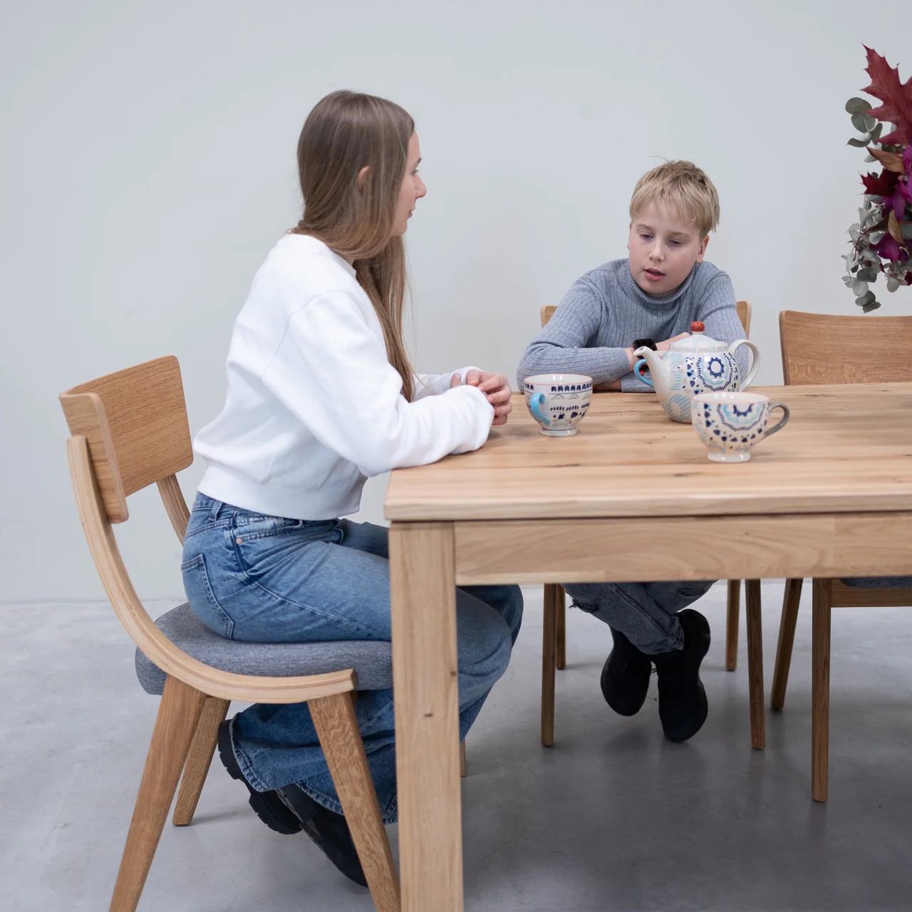 Tavolo da pranzo allungabile in legno massello di rovere L2 | NordicStory - Image 12