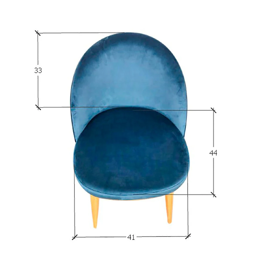 Confezione da 2 o 4 sedie da pranzo Clara, struttura in rovere massiccio, rivestimento in blu Monako | NordicStory - Image 10